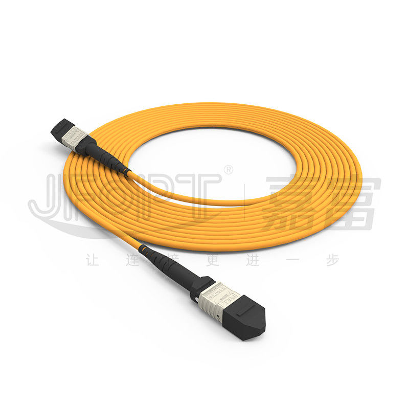 3.0mm MPO Trunk Cable 24 Core Backbone Cable OFNR OFNP Flame Retardant 2x12 Ferrule