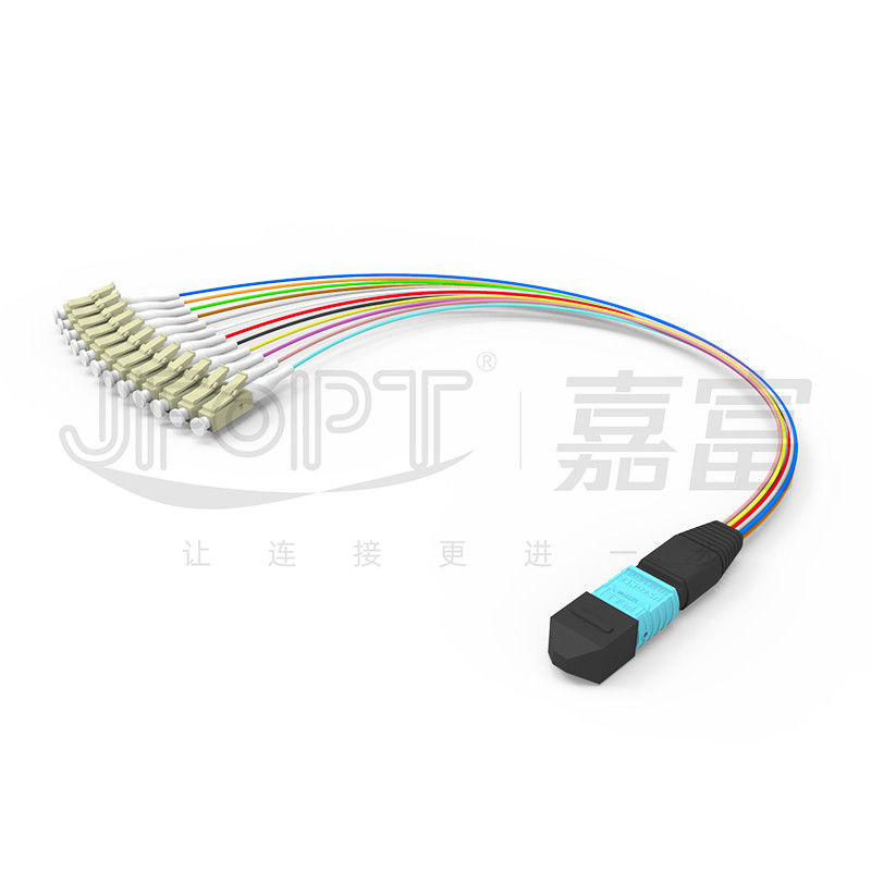 MTP-LC 0.9mm Branching MTP MPO Fiber Patch Cord For Termination Box