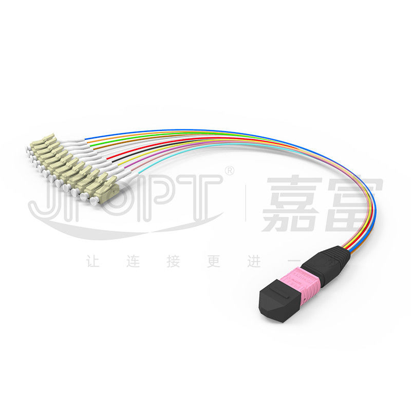 MTP-LC 0.9mm Branching MTP MPO Fiber Patch Cord For Termination Box