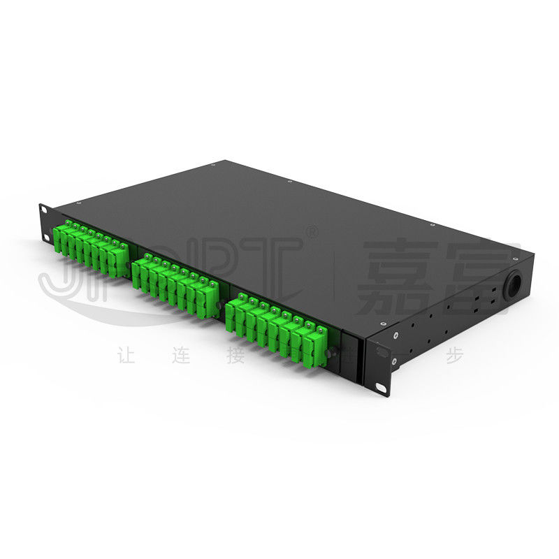 Rotating Opening Duplex SC Patch Panel 1U 48 Cores G657A1 Singlemode Pigtails