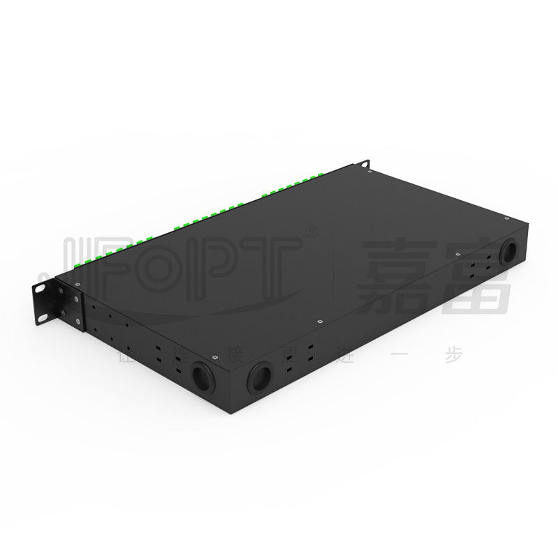 Rotating Opening Duplex SC Patch Panel 1U 48 Cores G657A1 Singlemode Pigtails