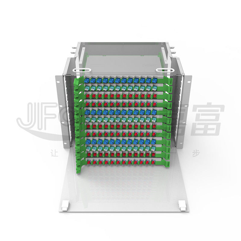 7.5U Rack Mount Fiber Patch Panel 144 Core SC SX / FC SX ODF Fiber Distribution Box 300mm Depth