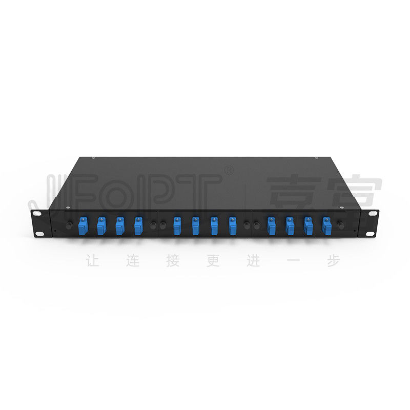 12 SC Port Rack Mount Fiber Patch Panel With SC/UPC Adapters And 1m Pigtails
