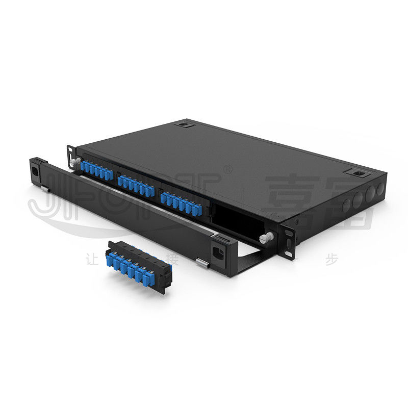 Module Box 1U Patch Panel 19 Inch LC DX 24 Cores * 4