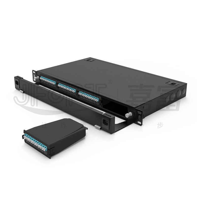 Module Box 1U Patch Panel 19 Inch LC DX 24 Cores * 4