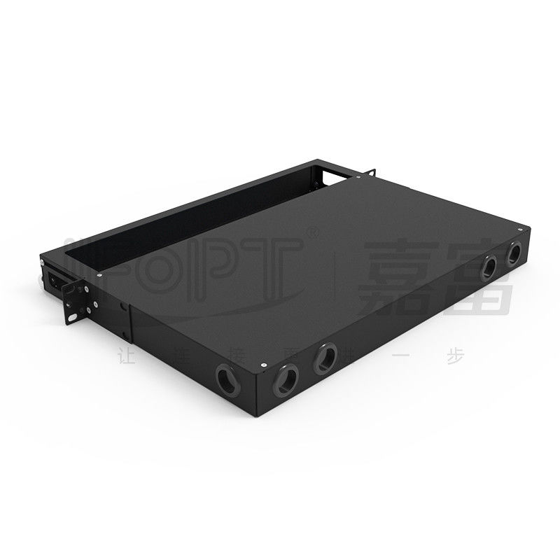 Fixed Rack Mount Fiber Patch Panel Front Cable Organizer With LC SC FC ST Pigtails