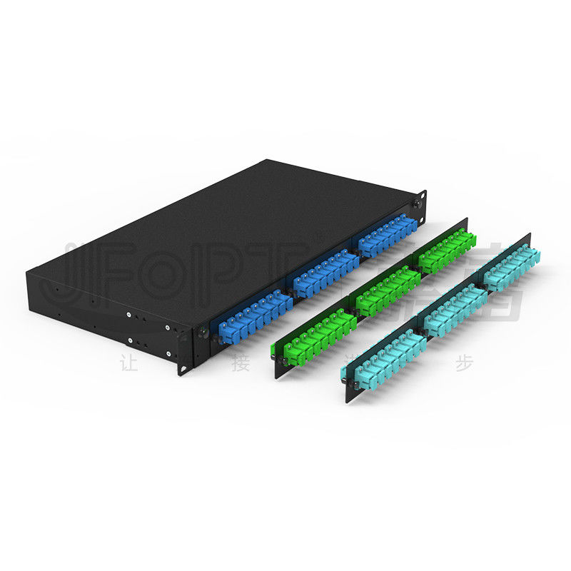 3 Adapter Sliding Patch Panel Fiber Distribution Box With 24 SC/UPC G652D LSZH Pigtails