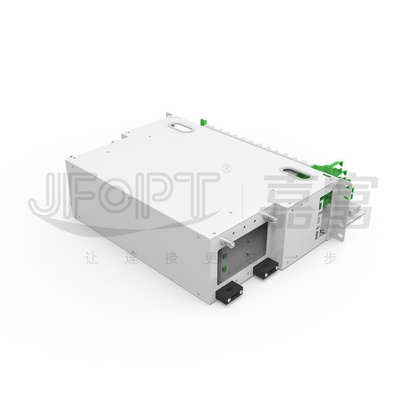 96 Core 3U Patch Panel LC DX ODF Fiber Box With 4 Modular Trays