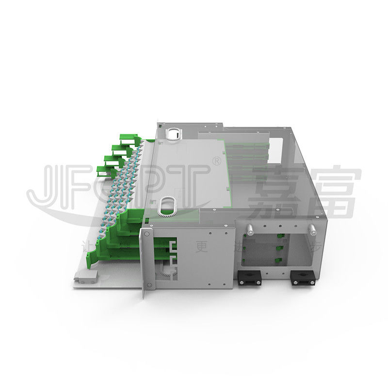 96 Core 3U Patch Panel LC DX ODF Fiber Box With 4 Modular Trays