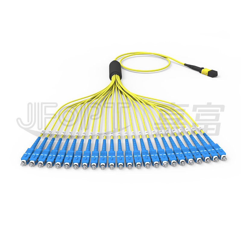 MPO/APC-SC 3.0 G657A1/A2 Single Mode (SM) Mini Round Cable 3.0mm 24-Core MPO Breakout Cable