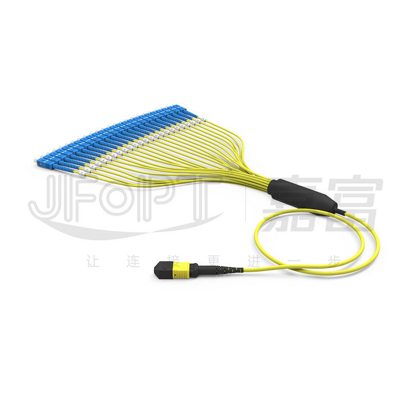 MPO/APC-SC 3.0 G657A1/A2 Single Mode (SM) Mini Round Cable 3.0mm 24-Core MPO Breakout Cable
