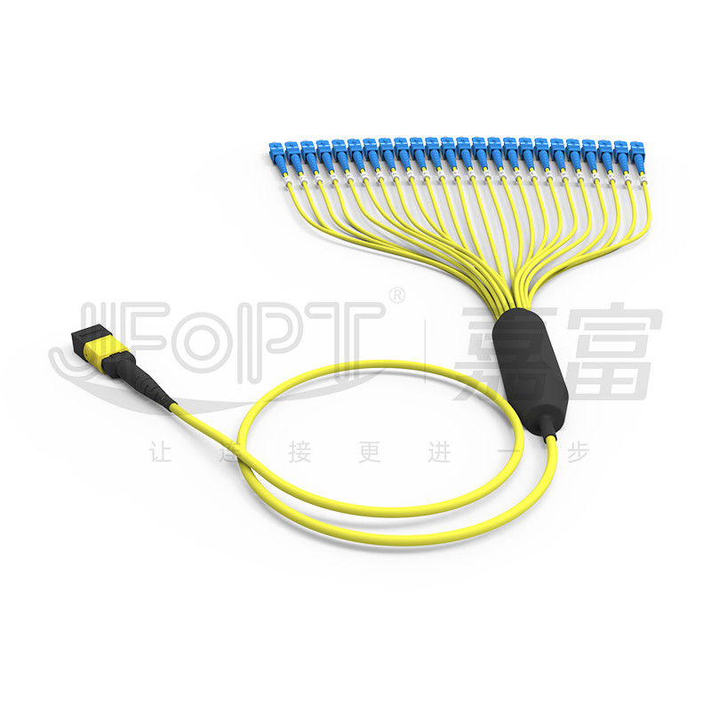 MPO/APC-SC 3.0 G657A1/A2 Single Mode (SM) Mini Round Cable 3.0mm 24-Core MPO Breakout Cable
