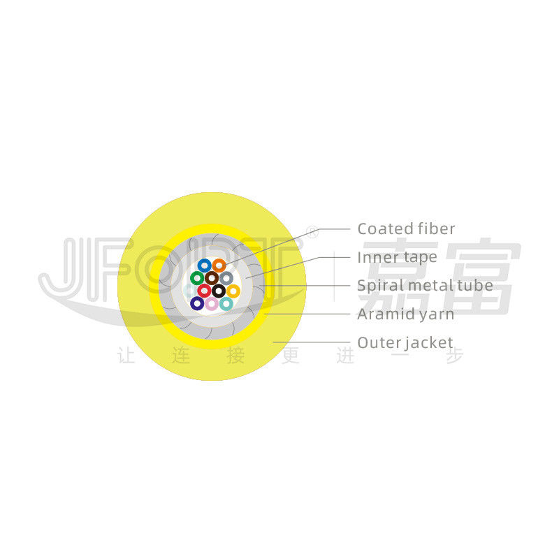Armored Trunk Jumper 12-Core Single Mode G657A1/G657A2 Standard Loss/Low Loss
