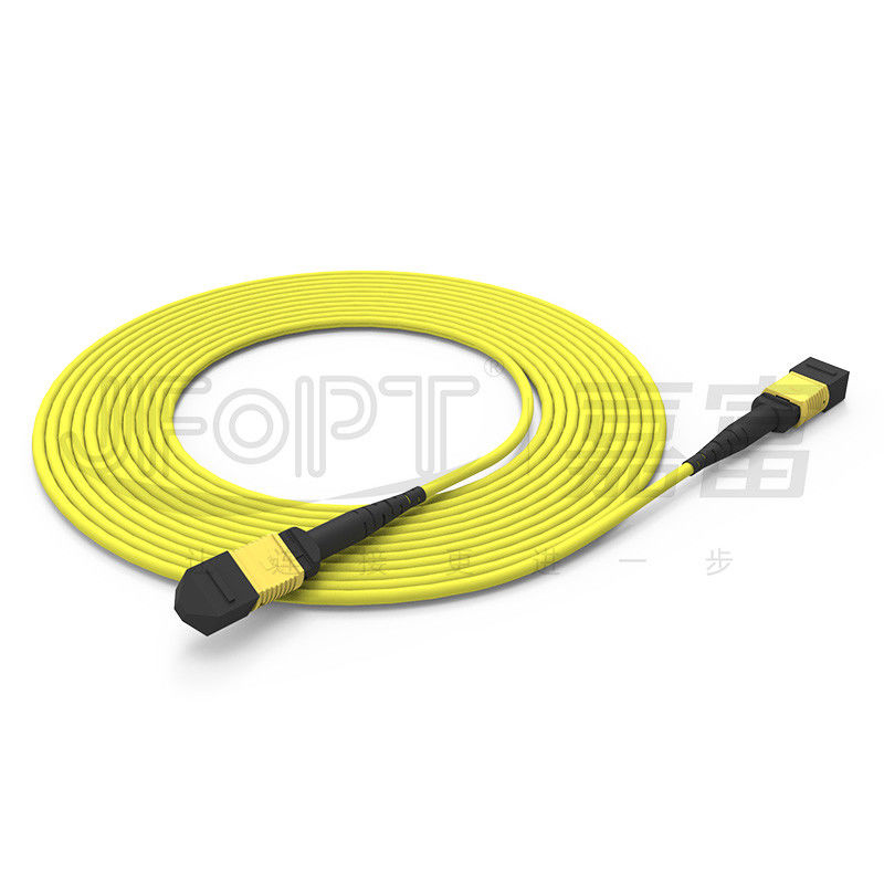 12-Core MPO Trunk Cable Patch Cord Single-Mode G657A1/G657A2 3.0 LSZH A/B Polarity Reversal