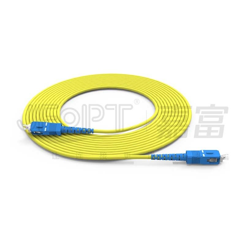 SC/FC/ST Fiber Optic Patch Cord Single-Mode/Multimode 2.0/3.0mm With Anti-Drop Dust Cap