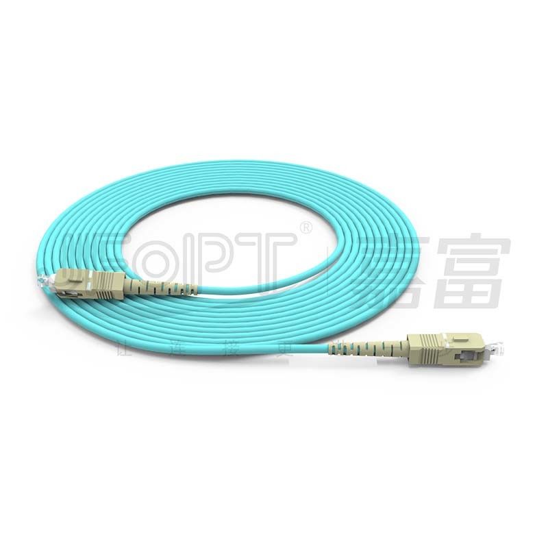 10 Gigabit Multimode Fiber Patch Cord OM3 / OM4 SC / LC/FC/ST