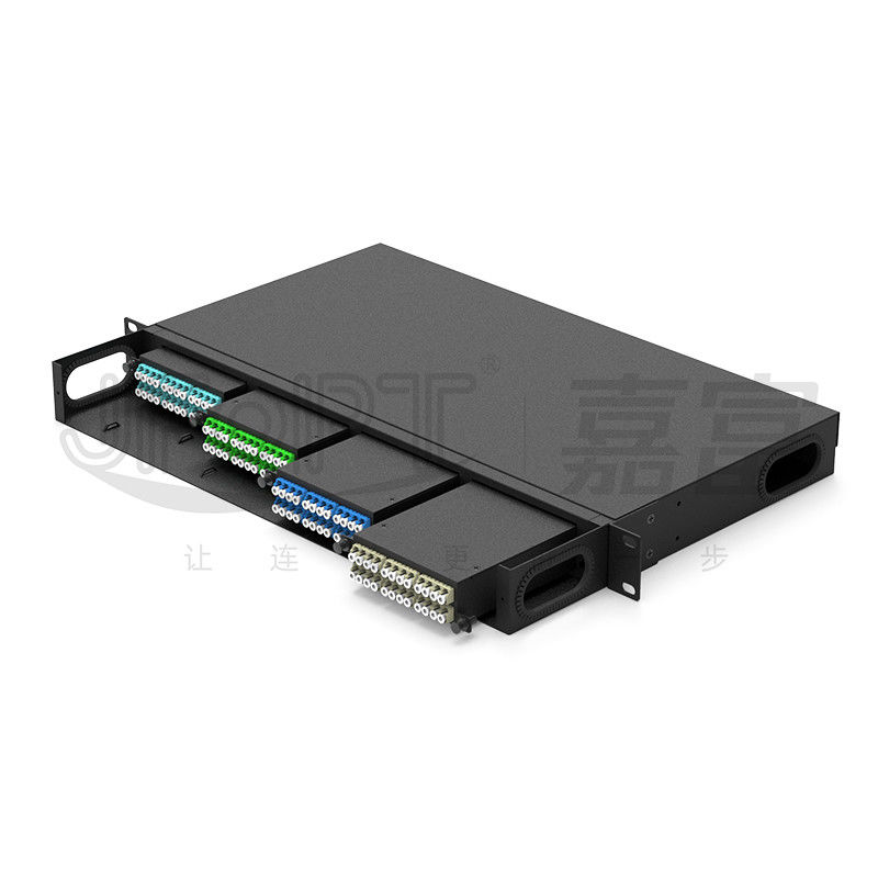 1U 19-Inch 4*24-Core MPO-LC MPO Cassette 96-Core MPO Distribution Box