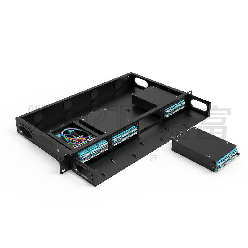 1U 19-Inch 4*24-Core MPO-LC MPO Cassette 96-Core MPO Distribution Box