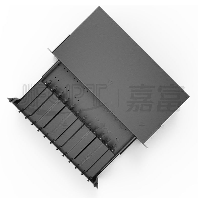 40/100G 3U 19-Inch 288-Core MPO Pull-Out Patch Panel MPO/PC-LC/UPC MM OM3/OM4 24-Core Module Box