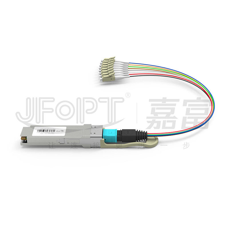 MPO-LC 8-Core OM3 / OM4 Fiber Optic Module Patch Cord 10 Gigabit
