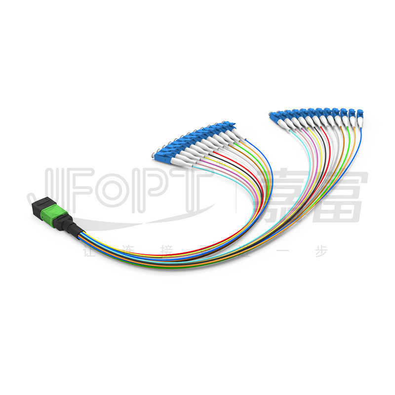 MPO-SC/LC/FC/ST 8/12/24-Core Single / Multi Mode Low Loss Patch Cord Telecom Grade
