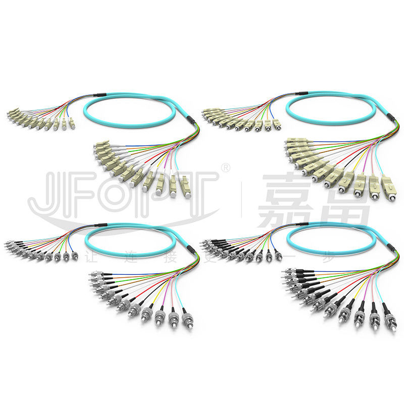 10 Gigabit Ribbon Branch Multimode Patch Cord 2-24 Cores OM3/OM4 Aqua LSZH Branch 2.0/3.0mm