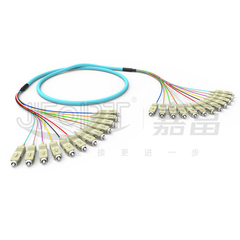 10 Gigabit Ribbon Branch Multimode Patch Cord 2-24 Cores OM3/OM4 Aqua LSZH Branch 2.0/3.0mm