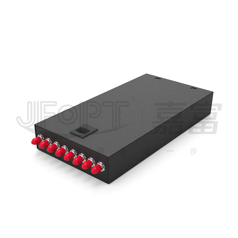 Latch-Type Fiber Optic Termination Box Desktop/Wall-Mounted SC/LC/FC/ST 8-12 Ports Black