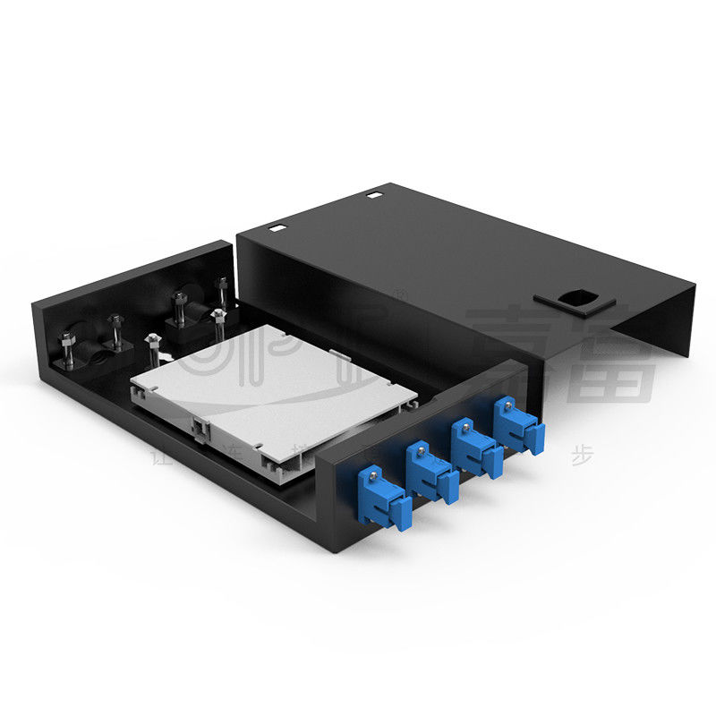 SC/LC/FC/ST 4-Core Latch Type Fiber Optic Termination Box Low Loss Telecom-Grade