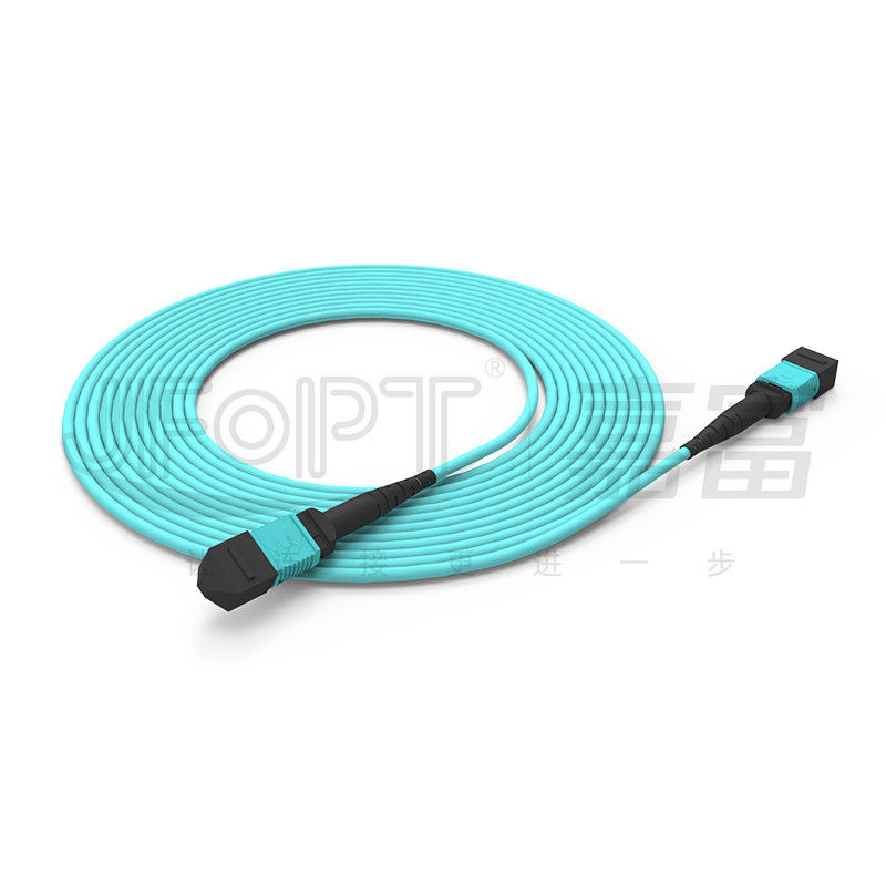 MPO Conncetor Return Loss ≥20dB MM OM3/OM4 MPO-MPO Patch Cord for Optical Fiber Communication