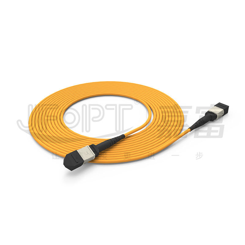 850nm Multimode Low Loss Ferrule MPO Trunk Cable Multi-core Fiber Optic Patch Cord