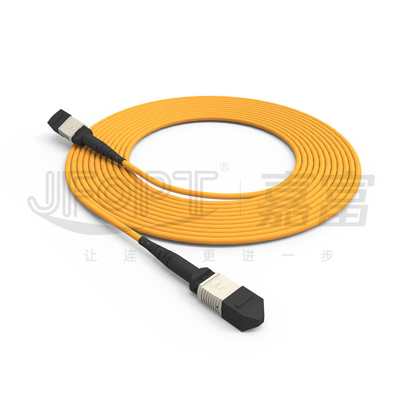 850nm Multimode Low Loss Ferrule MPO Trunk Cable Multi-core Fiber Optic Patch Cord