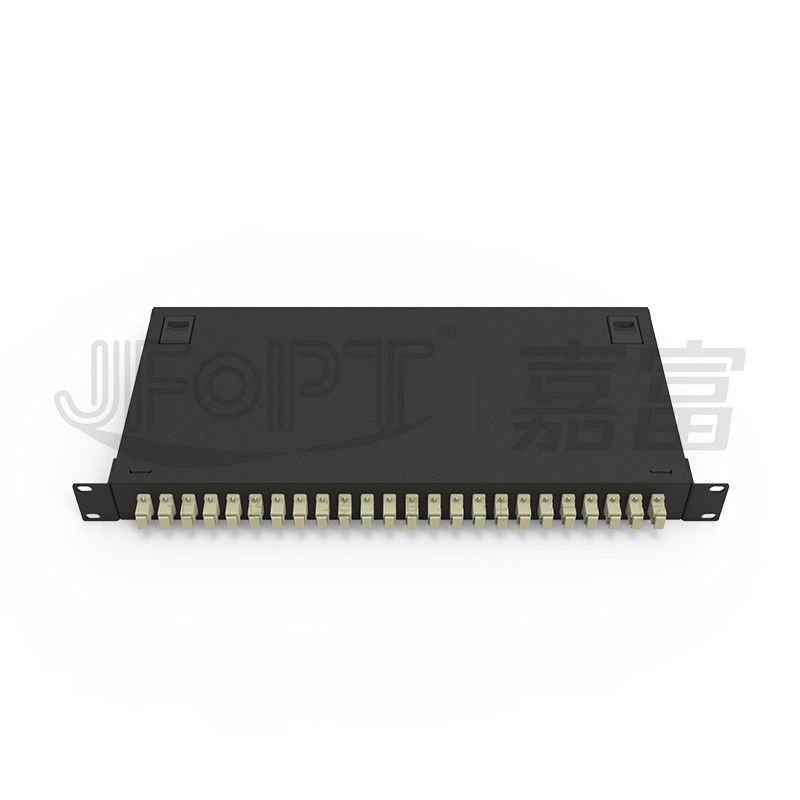 LC/SC/FC/ST Rack Mount Fiber Patch Panel 12/24core With 19-inch Size Door Button Opening