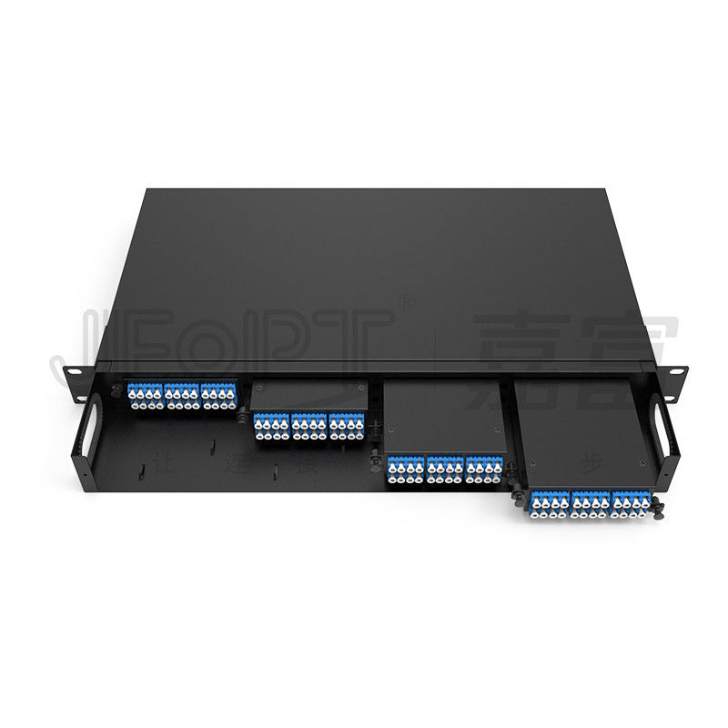 LC G652D 96-core MPO Module Box Rack Mount Fiber Patch Panel For High Density Data Center