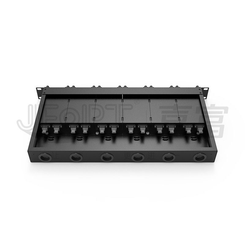 1U MPO-LC G657A1 144 Cores Density High Density Junction Box With LC Adapter Cold Rolled Steel Chassis