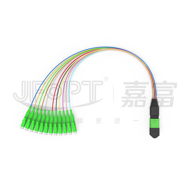 MPO-LC 0.9mm 12Cores Breakout Cable Customized Length SM G657a1 Fiber Multi fiber Module box adapter Patch Cord