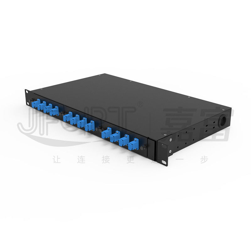 FTTZ FTTB 1U Rotating Design Fusion Splice Tray 12/24/48/96 Cores Fiber Patch Panel Cold Rolled Steel Rack Mount Cabinet